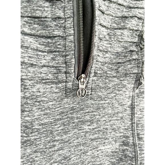 Lululemon | Run Your Heart Out Pullover Jacket | Heathered Black | Sz 6 - Picture 5 of 10